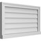 Ekena Millwork Vertical Surface Mount PVC Gable Vent w/ 2"W x 2"H , Brickmould Sill Frame, 32"W x 18"H GVPVE32X1803SN - alternate 5